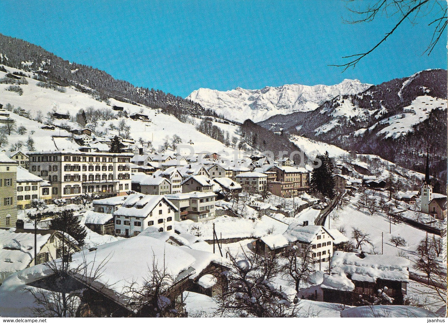 Seewis 1000 m gegen die Scesaplana - 1977 - Switzerland - used - JH Postcards