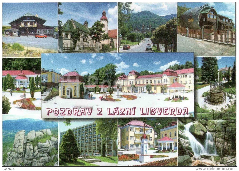 Libverda spa - Smedava cottage - Raspenava - Hejnice - restaurant - Moravenka - Novy Dum - Czech Republic - unused - JH Postcards