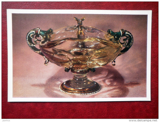Bowl with dragons , Italy , 16th century - Western European Jewelry - 1971 - Russia USSR - unused - JH Postcards