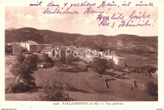 Sallagriffon - Vue Generale - 2546 - old postcard - France - used - JH Postcards