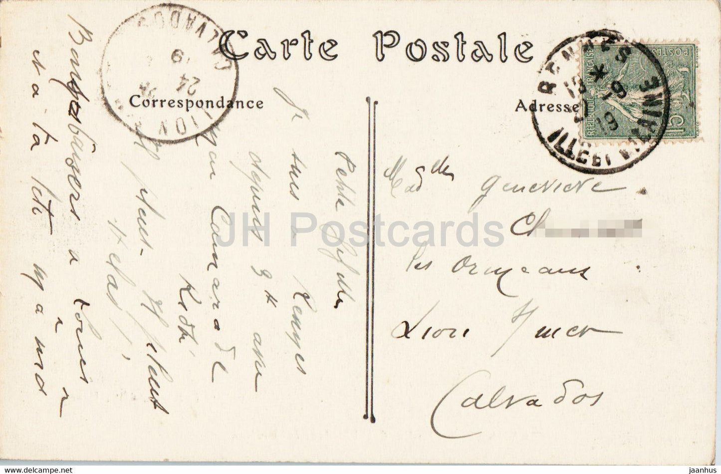 Rennes - Jardin des Plantes la Voliere - 105 - old postcard - 1919 - France - used