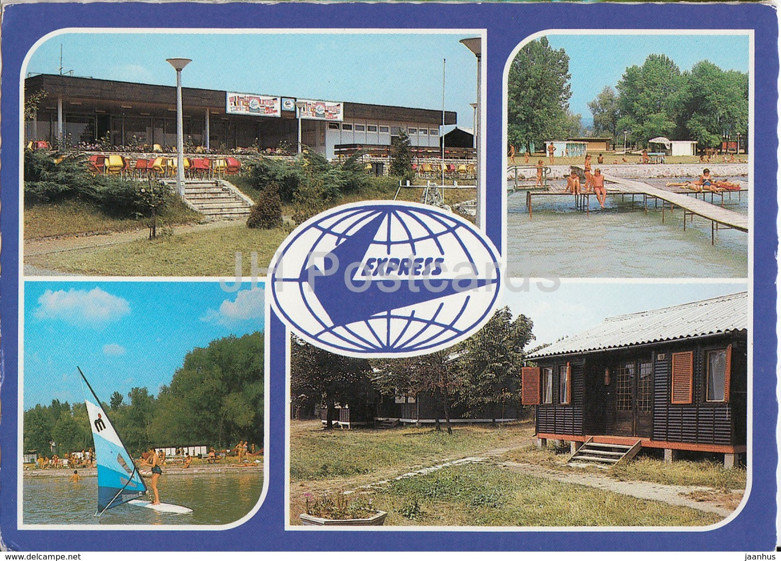 Kiliantelep - Windsurfing - multiview - Hungary - used - JH Postcards