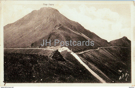 Le Cantal Illustre - Le Puy Mary et le Pas de Peyrol - old postcard - 1939 - France - used - JH Postcards