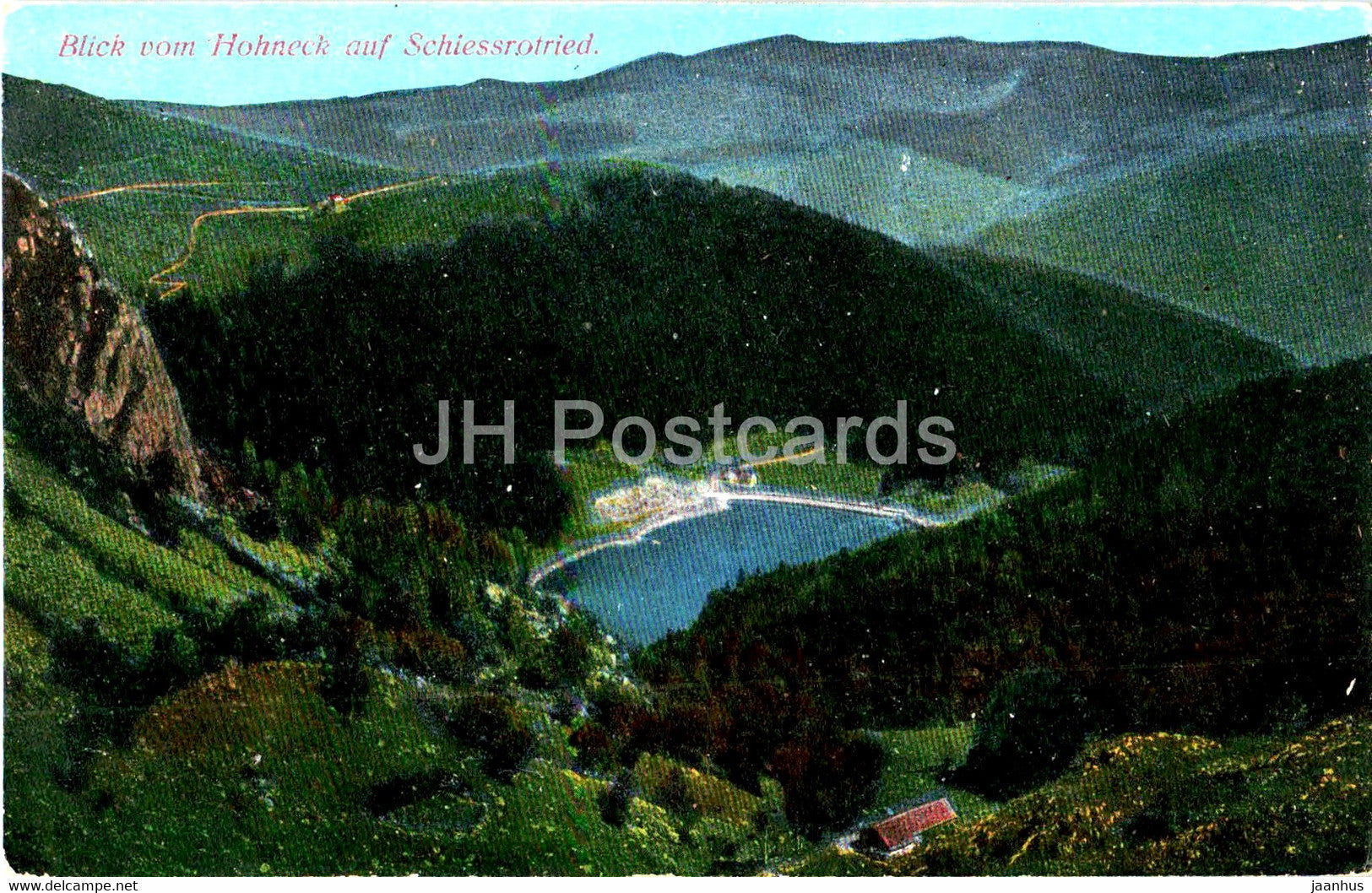 Blick vom Hohneck auf Schiessrotried - 1943 - old postcard - France - unused - JH Postcards