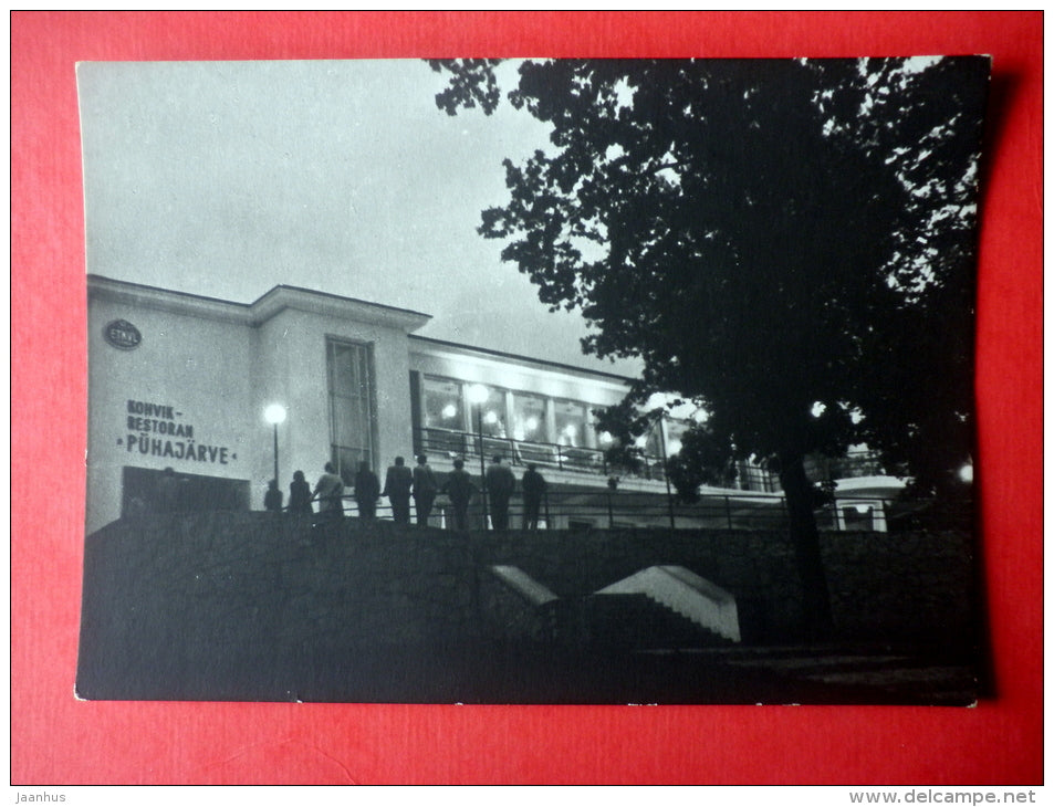 Cafe Restaurant Pühajärve in Otepää - 1963 - Estonia USSR - unused - JH Postcards