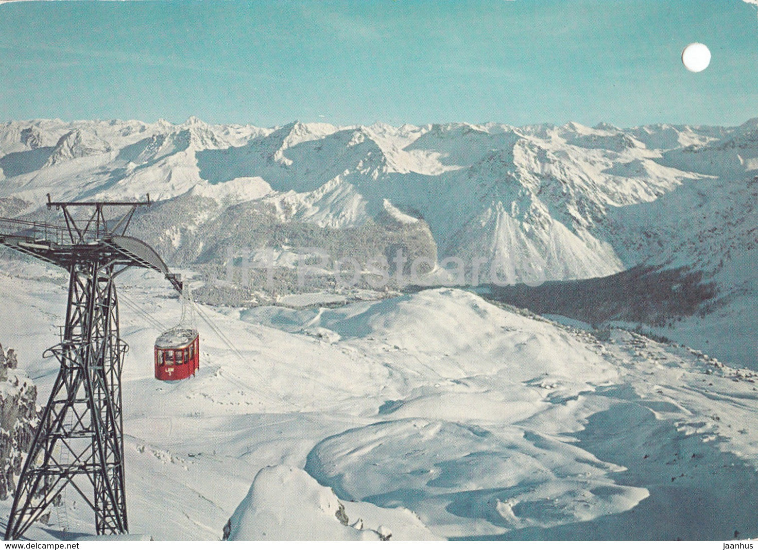 Luftseilbahn Arosa Weisshorn 2653 m - Weisshorngipfel - cable car - 1959 - Switzerland - used - JH Postcards