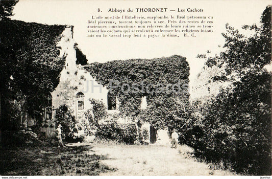 Abbaye du Thoronet - Les Cachots - 8 - old postcard - France - unused - JH Postcards