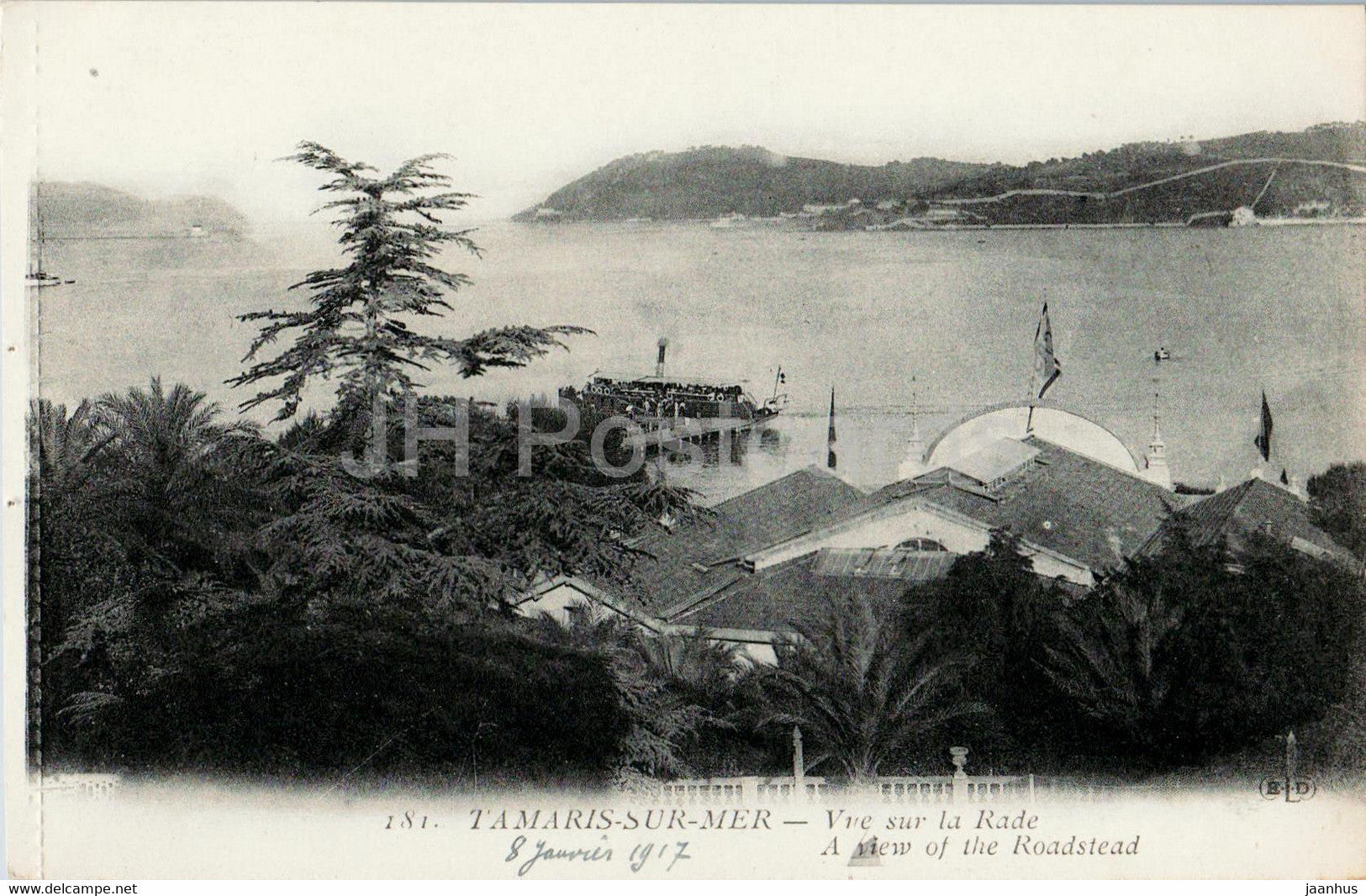 Tamaris Sur Mer - Vue sur la Rade - A view of the Roadstead - 181 - old postcard - France - unused - JH Postcards