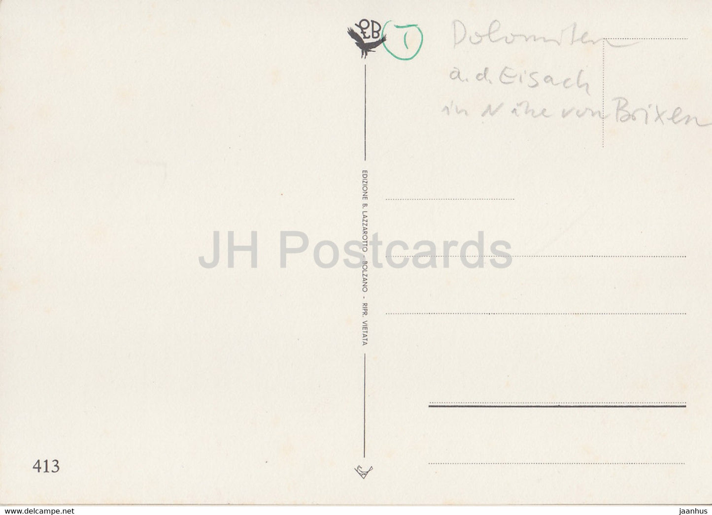 Saluti da Vipiteno 984 m - Grusse aus Sterzing - car - 413 - Italy - used