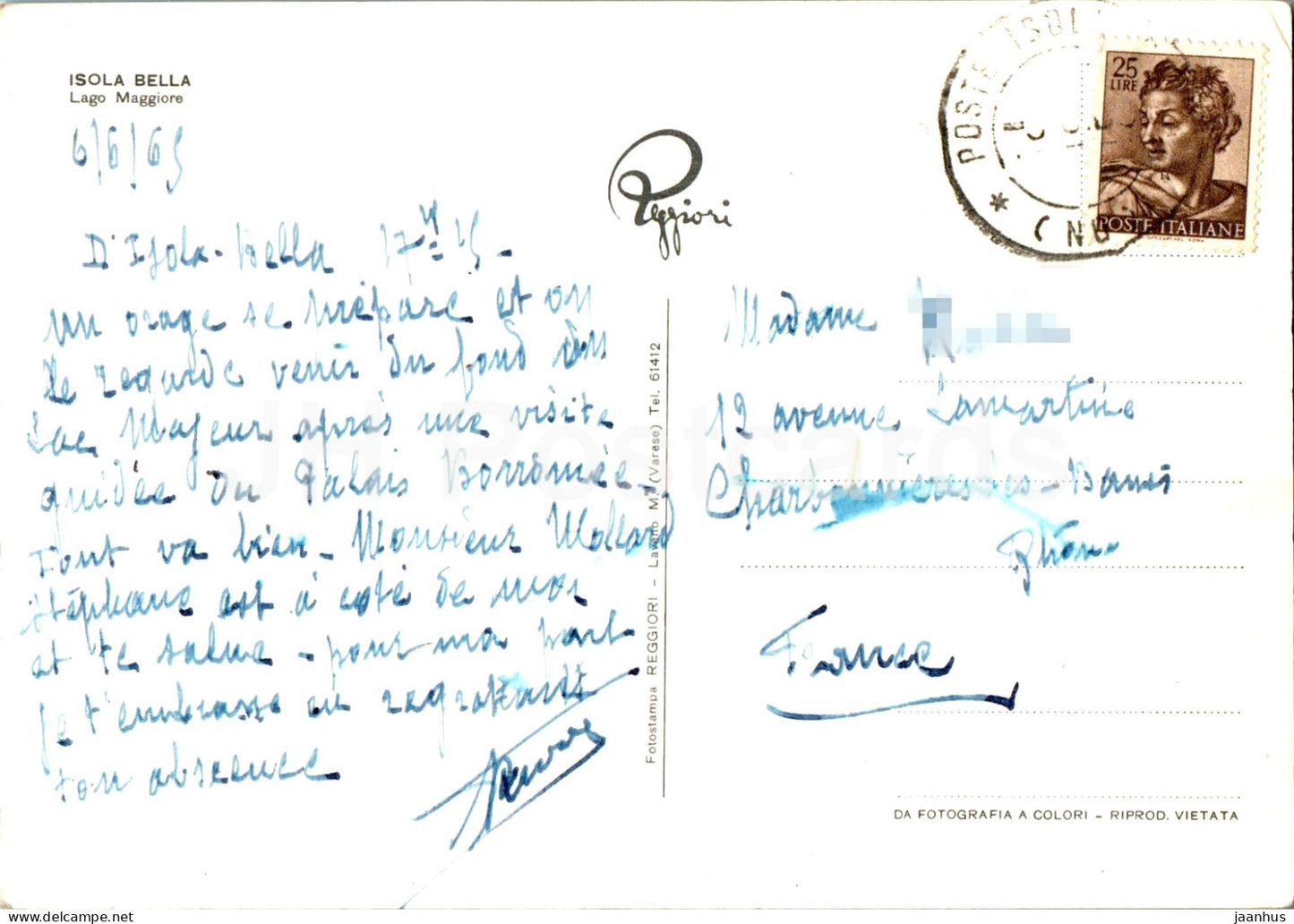 Isola Bella - Lago Maggiore - lake - 1969 - Italy - used