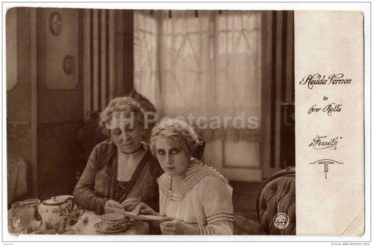 Fesseln - Hedda Vernon - movie - film - old postcard - Germany - used - JH Postcards