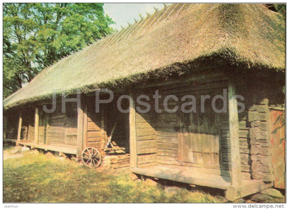 The Barn built by A. H. Tammsaare´s Father - Estonian writer A. H. Tammsaare - 1977 - Estonia USSR - unused - JH Postcards
