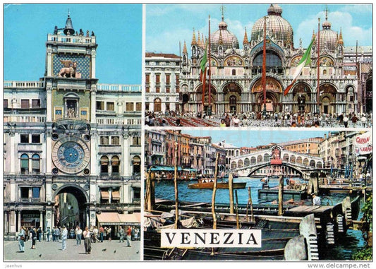 gondola - Veneto - 156 - Italia - Italy - sent from Italy to Germany 1989 - JH Postcards