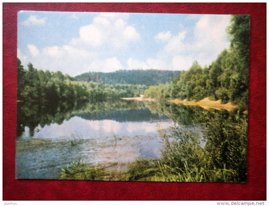 The Gauja river 1 - Sigulda - Latvia USSR - unused - JH Postcards