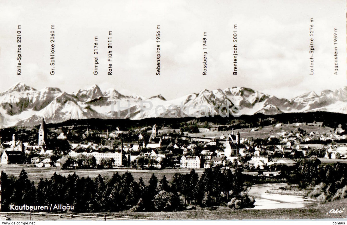 Kaufbeuren - Allgau - old postcard - Germany - unused - JH Postcards
