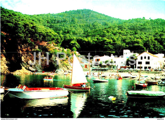Costa Brava - Sa Tuna - boat - 2834 - Spain - used - JH Postcards