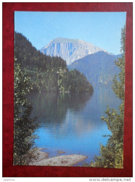 lake Ritsa - Abkhazia - 1983 - Georgia USSR - unused - JH Postcards
