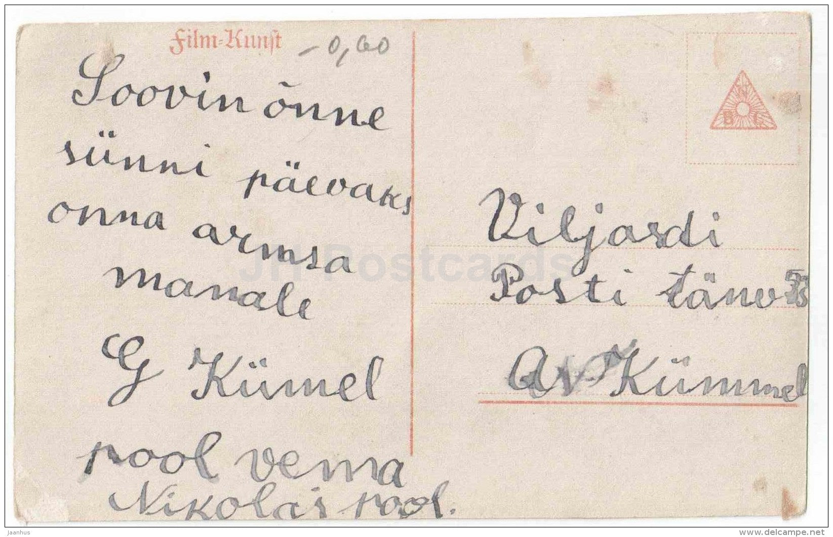 Fesseln - Hedda Vernon - movie - film - old postcard - Germany - used - JH Postcards