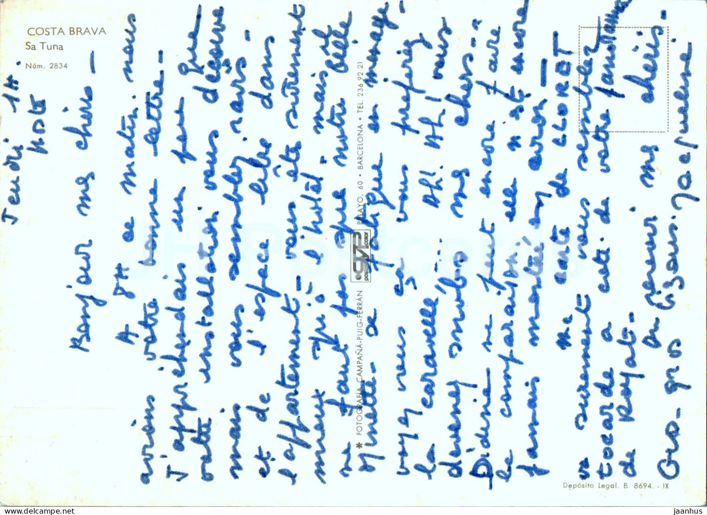 Costa Brava - Sa Tuna - bateau - 2834 - Espagne - occasion 