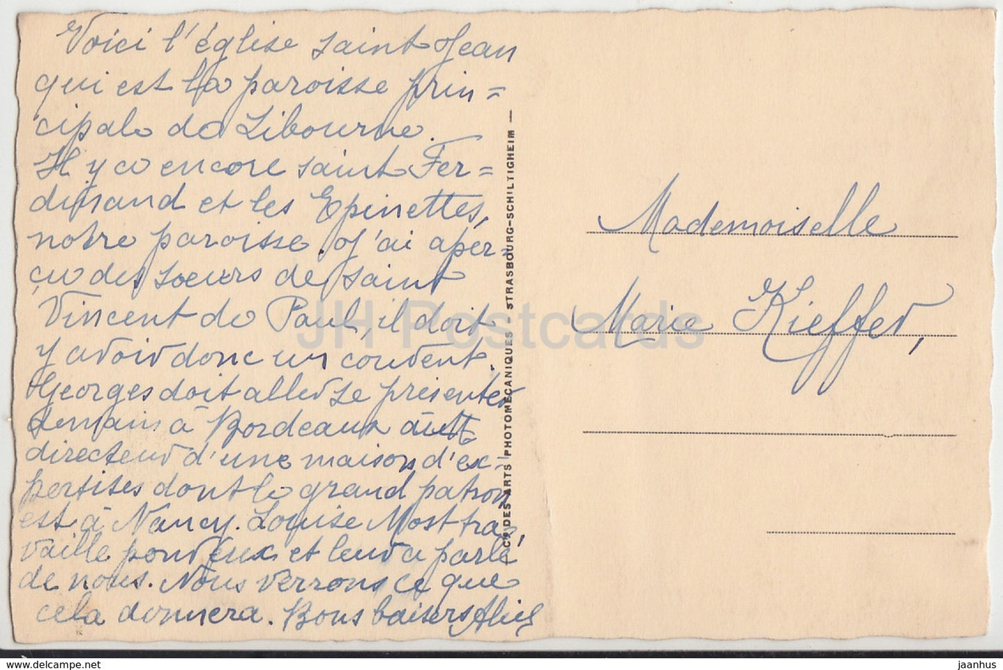 Libourne - L'Eglise Saint Jean - church - 35 - old postcard - France - used