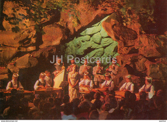 Palanga - Summer Concerts at Birute Hill - folk music - 1976 - Lithuania USSR - unused - JH Postcards
