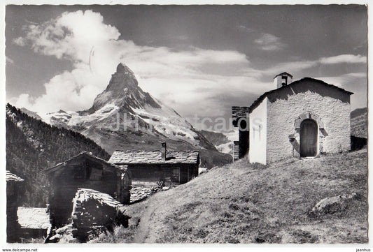 Findelen ob Zermatt 2164 m mit Matterhorn - Switzerland - 1962 - used - JH Postcards