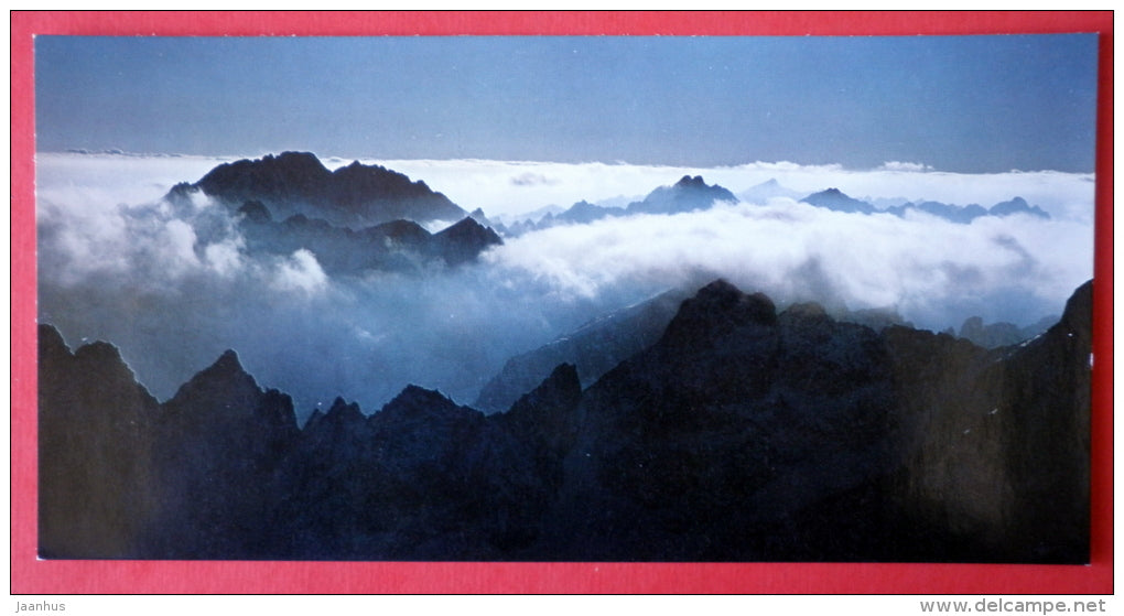 Gerlachovsky peak 2655 m - Tatra Mountains - Tatra Poetry - Czech Republic - Czechoslovakia - unused - JH Postcards