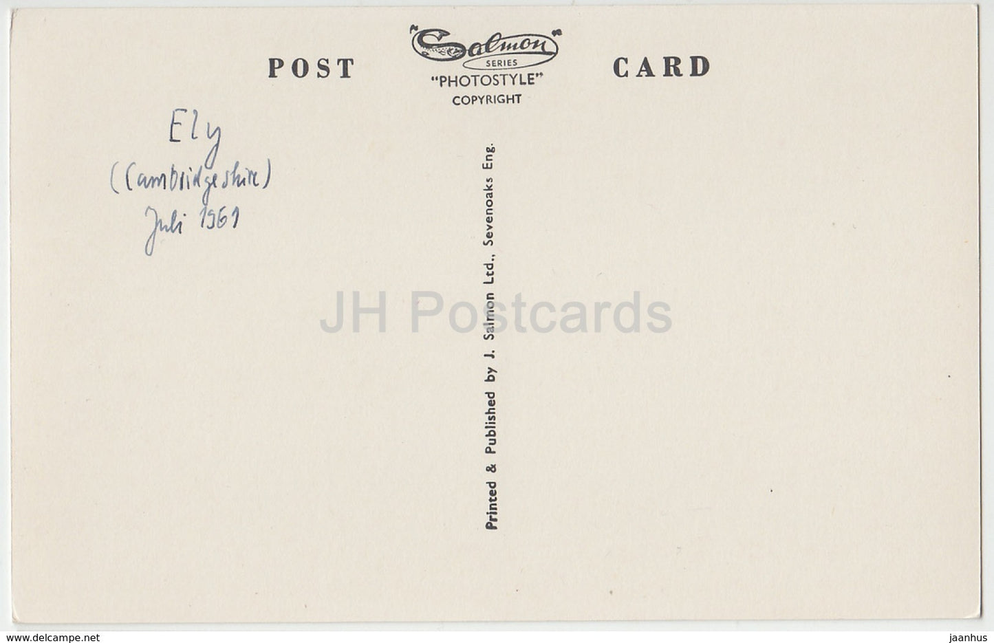 Ely - Cathedral and Bishop' s Palace - 12503 - 1961 - United Kingdom - England - used