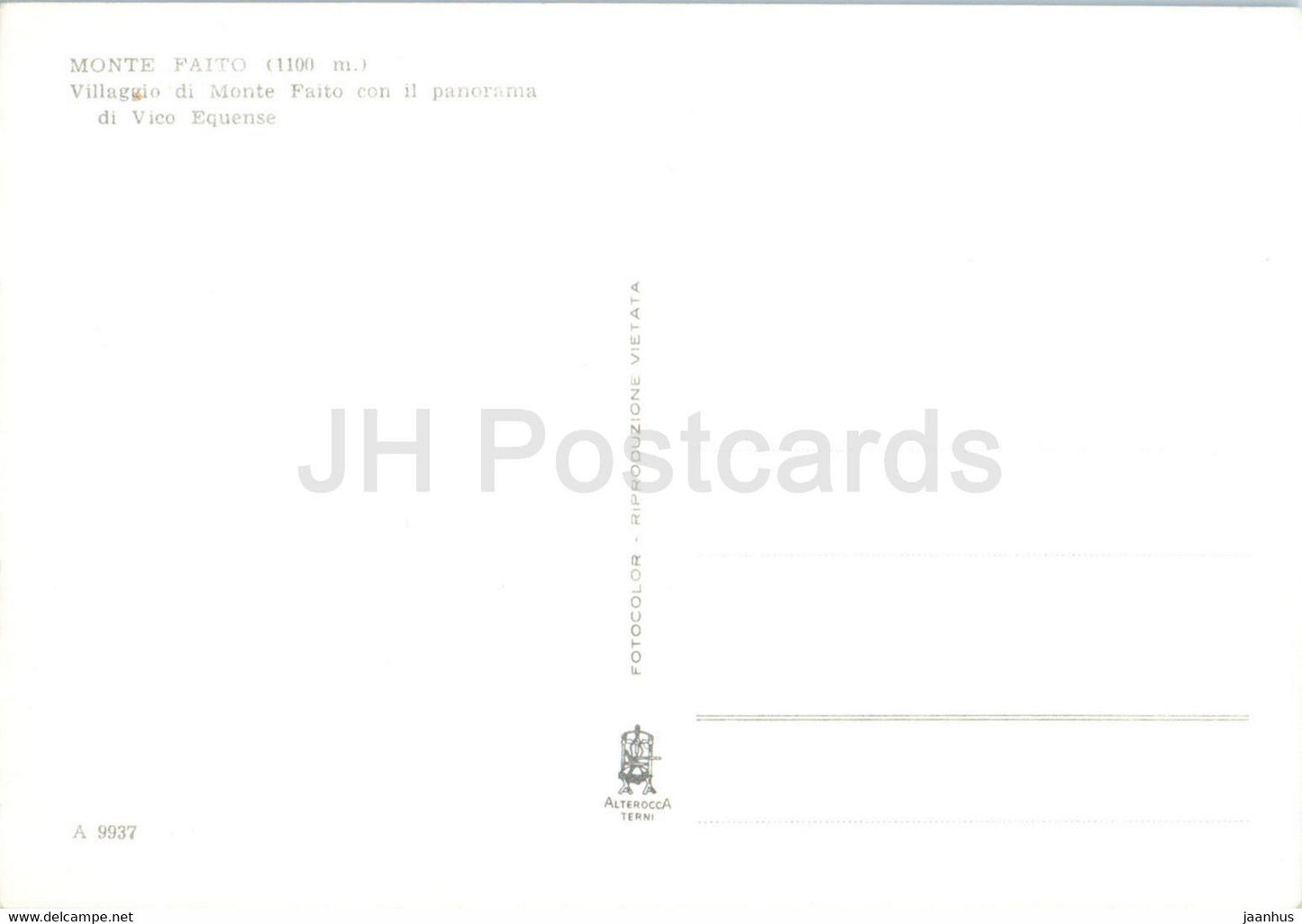 Monte Faito 1100 m - Villaggio di Monte Faito con il panorama di Vico Equense - 9937 - Italie - inutilisé