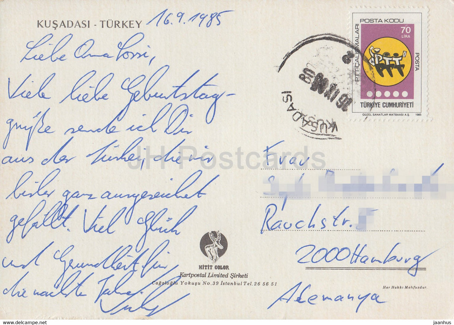 Kusadasi - port - bateau - 1985 - Turquie - occasion