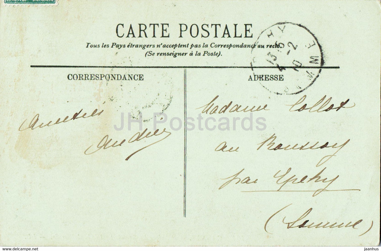 Cannes - Palmiers du Grand Hôtel de la Californie - 104 - carte postale ancienne - 1910 - France - oblitéré