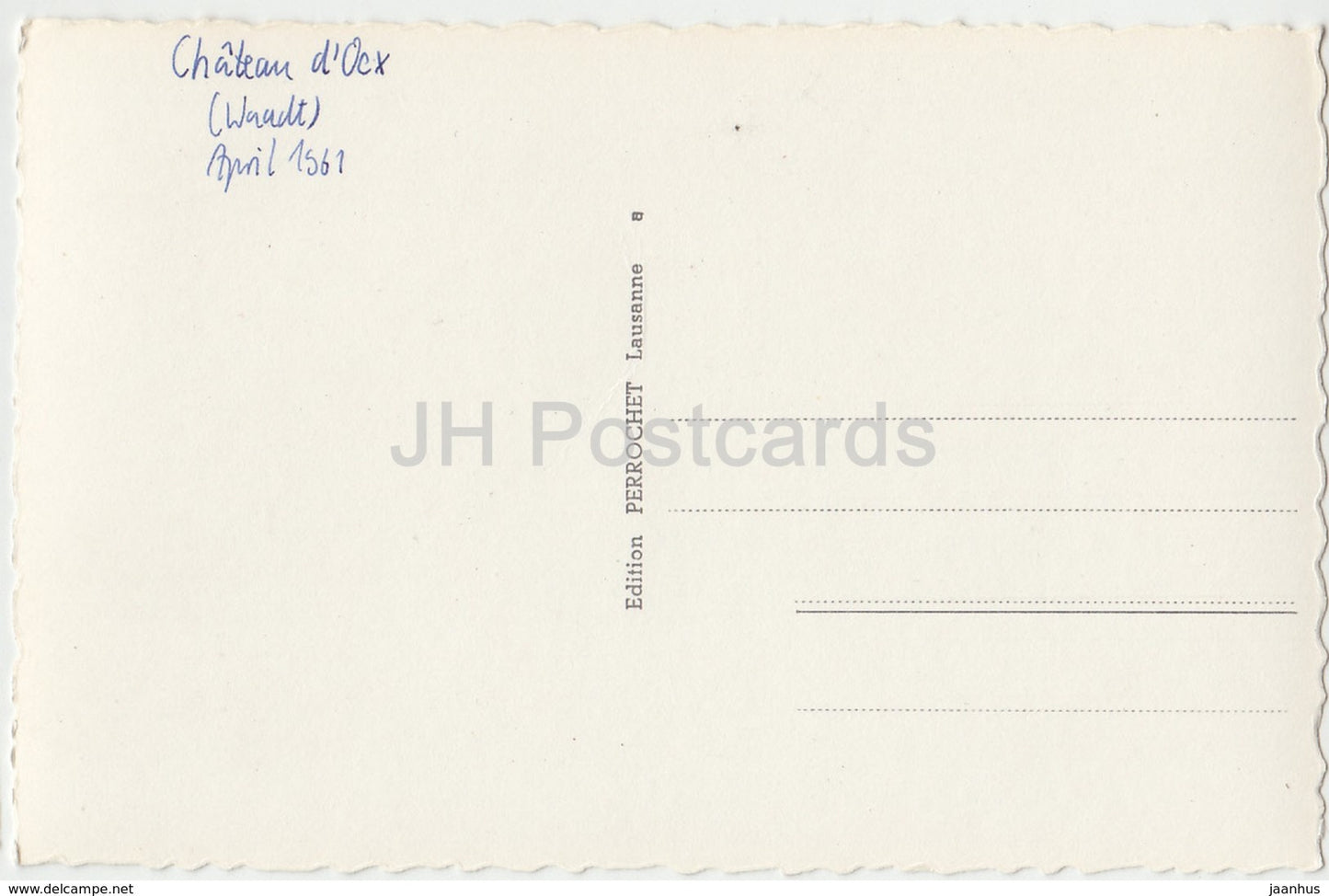 Chateau d'Oex - Pont Turrian sur la Sarine - pont - 3311 - Suisse - 1961 - occasion