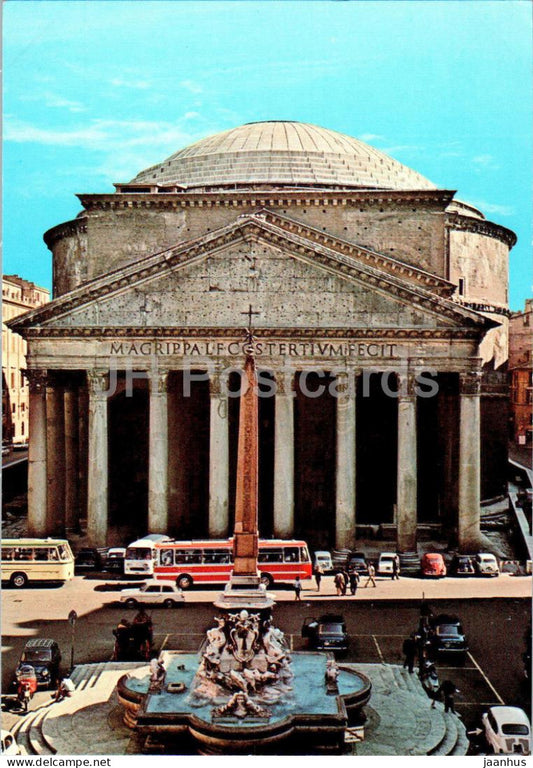 Roma - Rome - Il Pantheon - bus - ancient world - 1/51 - Italy - unused - JH Postcards