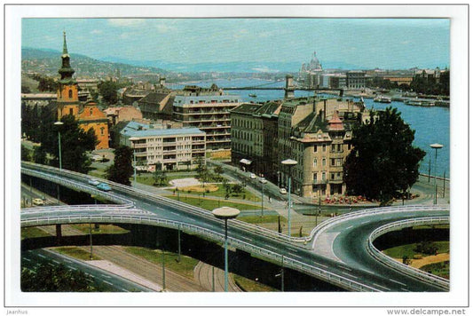 On the right bank of the Danube - Budapest - 1973 - Hungary - unused - JH Postcards