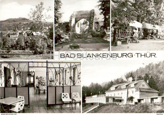 Bad Blankenburg - Thur - Burgruine Greifenstein - Wendolin Schaller - Germany DDR - used - JH Postcards