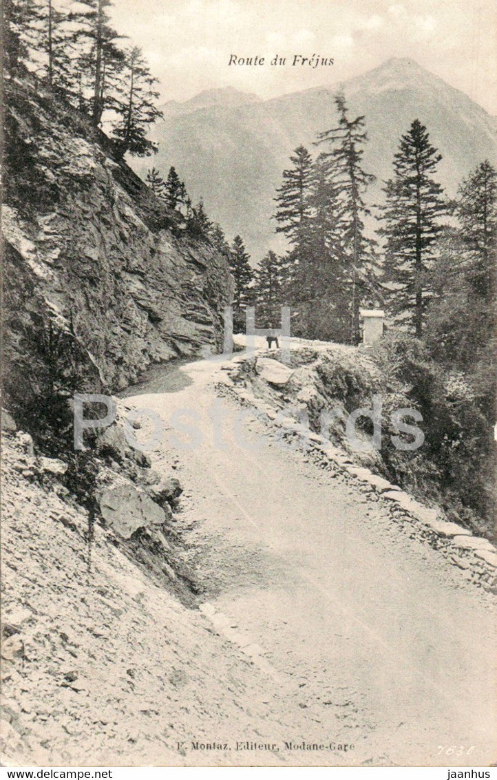 Route du Frejus - old postcard - 1905 - France - used - JH Postcards