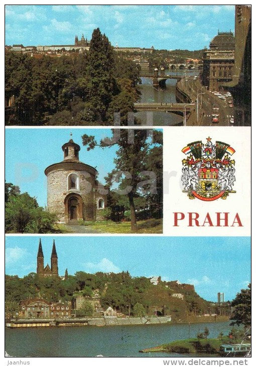 Praha - Prague - Prague Castle - St. Martina Rotunda - Czechoslovakia - Czech - used 1988 - JH Postcards