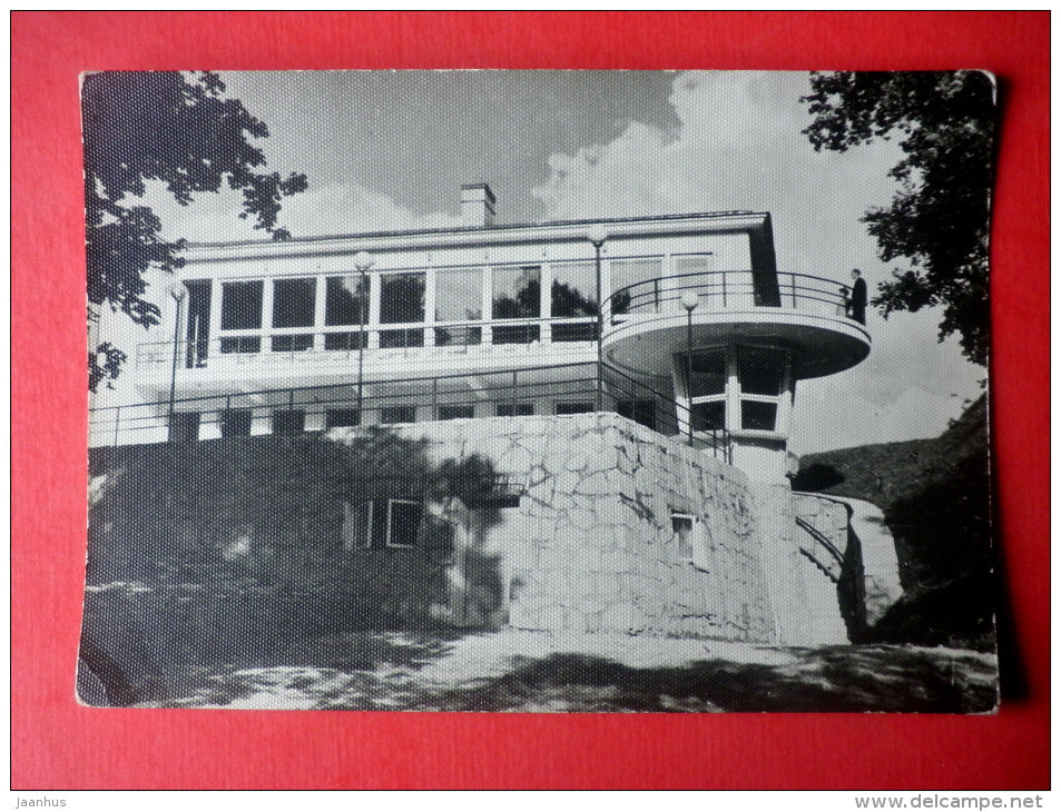 Cafe Restaurant Pühajärve in Otepää - I - 1963 - Estonia USSR - used - JH Postcards