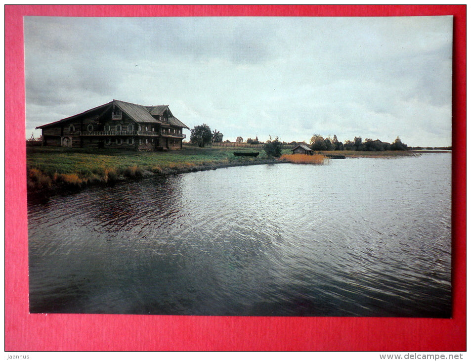 The Oshevnev House , 1876 - Kizhi Open-Air Museum - 1985 - Russia USSR - unused - JH Postcards