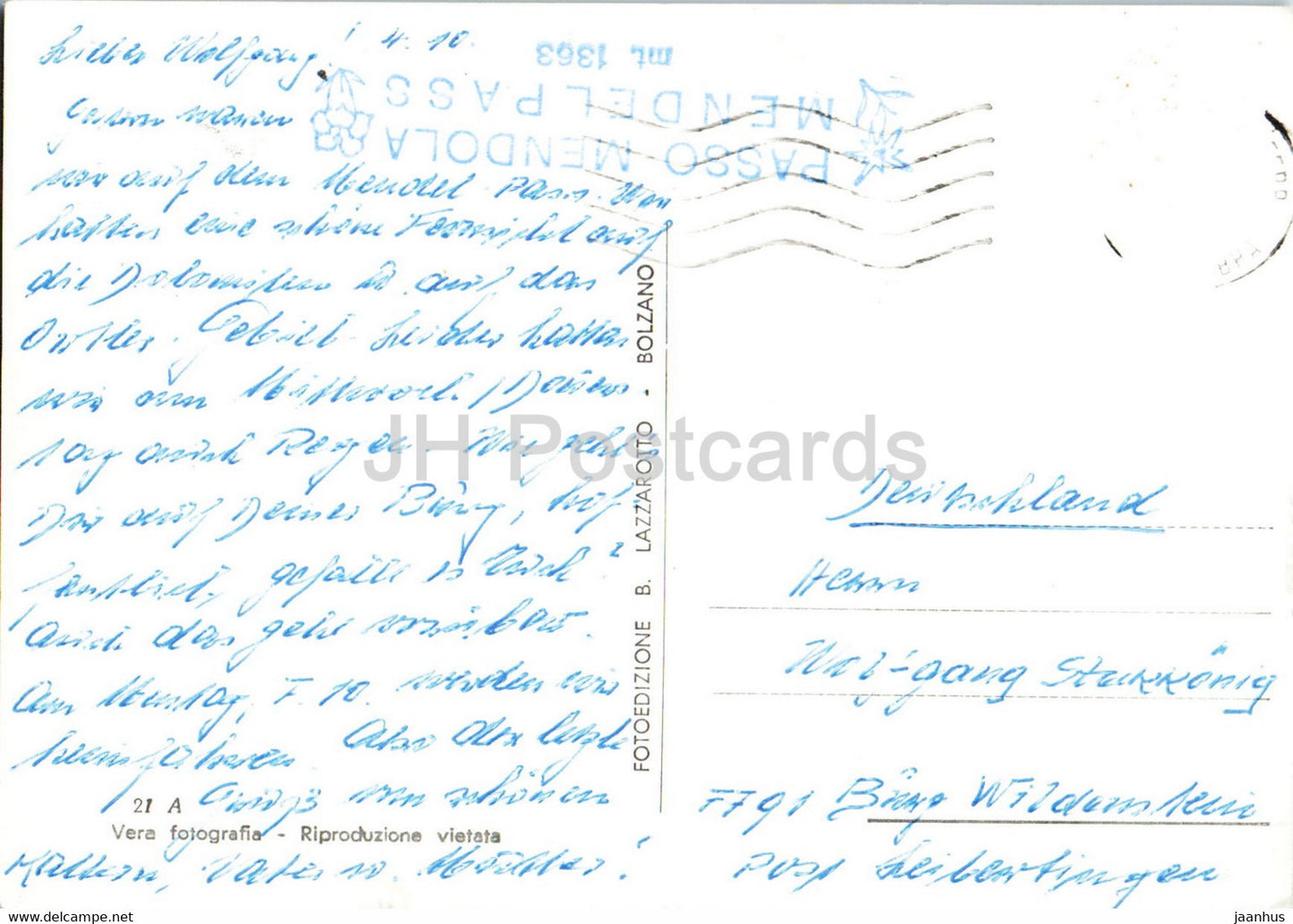 Gruppo del Catinaccio 2986 m visto dalla Mendola - Italy - used