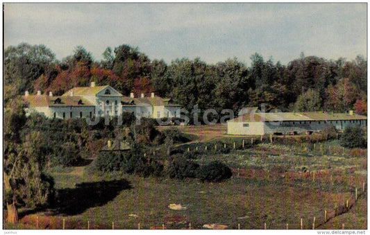 a view of the Volkonsky house - Russian writer Leo Tolstoy Museum - Yasnaya Polyana - 1971 - Russia USSR - unused - JH Postcards