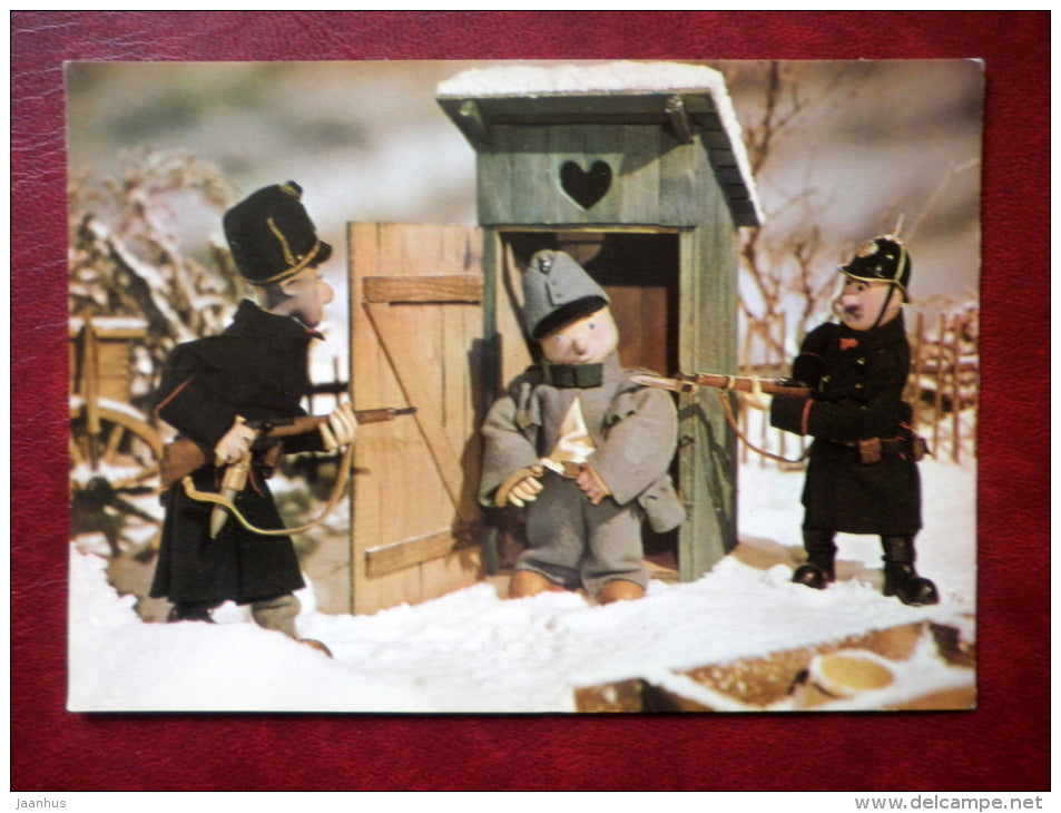 The Good Soldier Švejk - novel by Jaroslav Hasek - winter 2 - Tisk Severografia Decin- Film - Animation - Czech - - JH Postcards