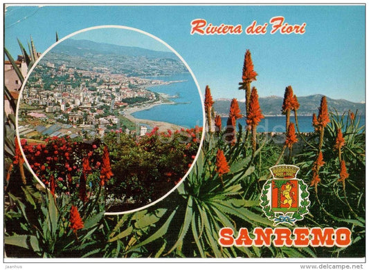 spiaggia - beach - Riviera dei Fiori - San Remo - Liguria - 8230-F - Italia - Italy - unused - JH Postcards
