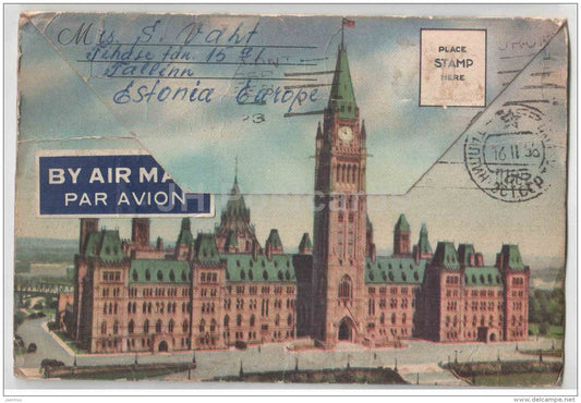 mini photo book - leporello - Views of Canada - sent from Canada to Estonia USSR 1958 - JH Postcards