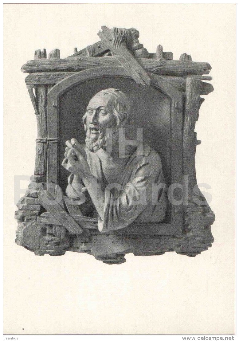 sculpture by M. Antokolsky - The Tailor , 1864 - russian art - unused - JH Postcards