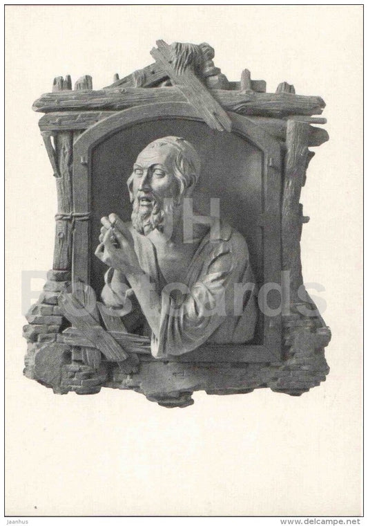 sculpture by M. Antokolsky - The Tailor , 1864 - russian art - unused - JH Postcards