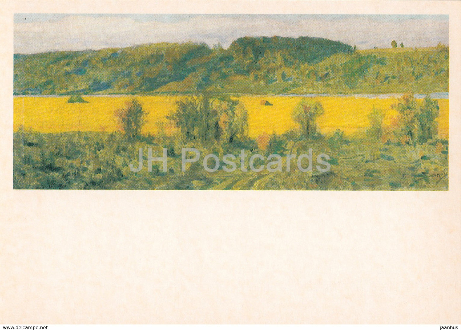 painting by V. Polenov - River valley - Russian art - 1981 - Russia USSR - unused - JH Postcards