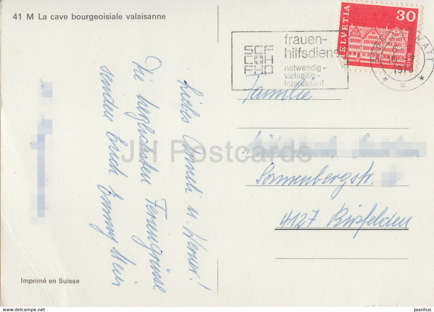 La Cave bourgeoisiale valaisanne - 1973 - Switzerland - used