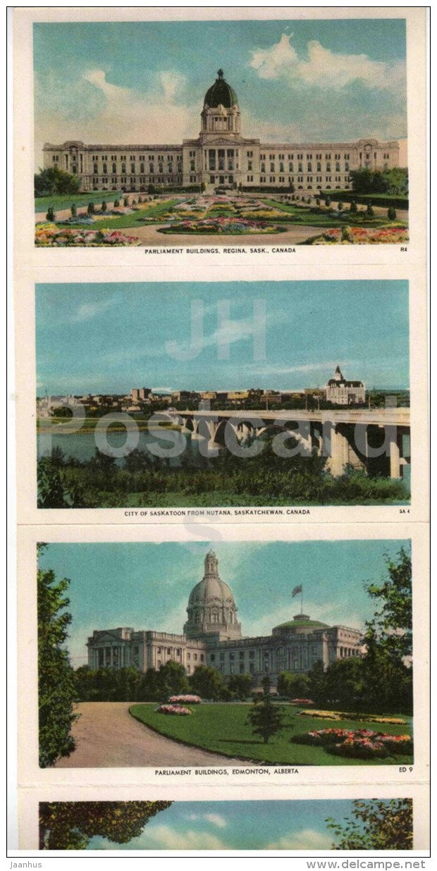 mini photo book - leporello - Views of Canada - sent from Canada to Estonia USSR 1958 - JH Postcards