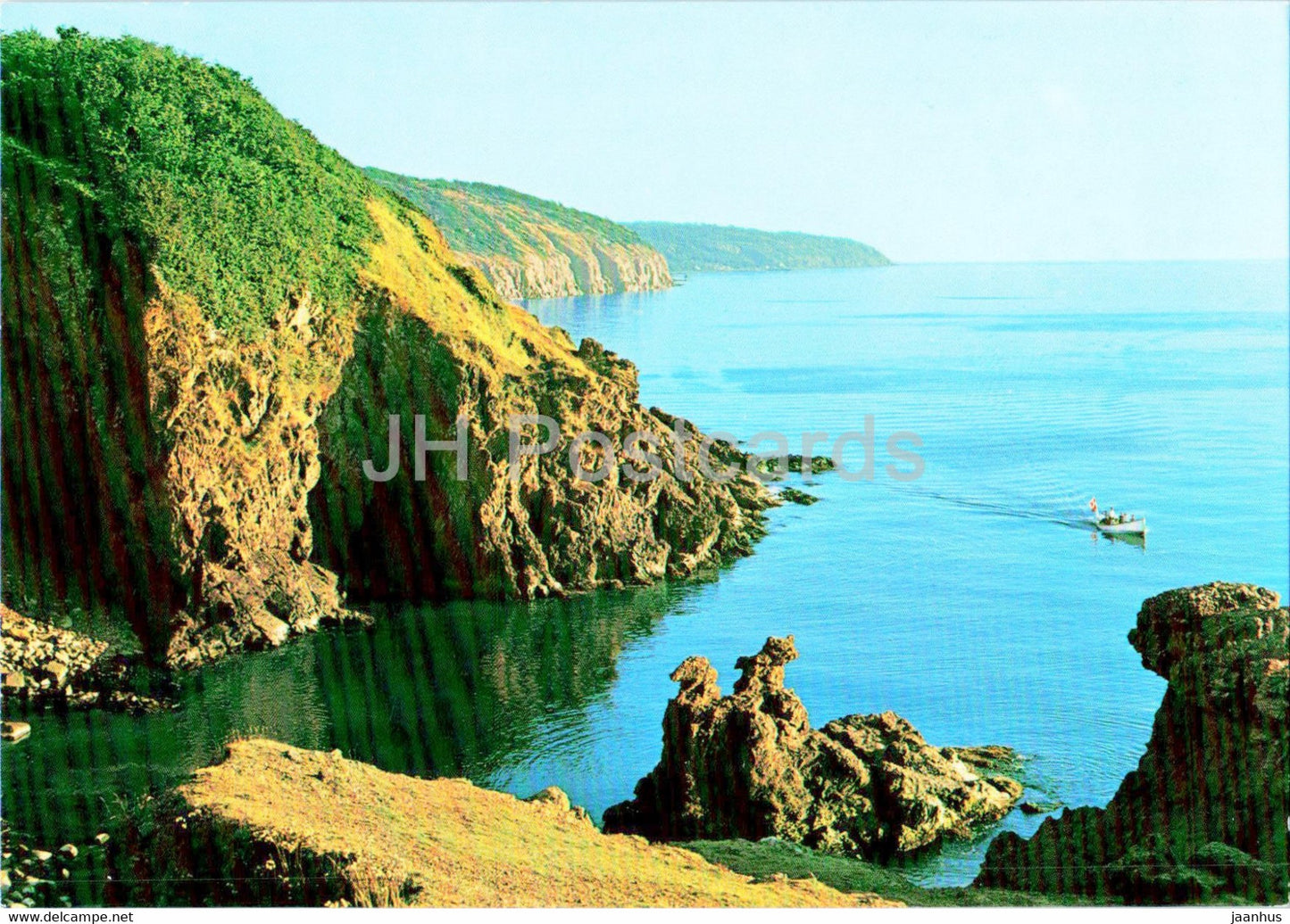 Bornholm - Rocky Coast at the Lion Heads - 1993 - Denmark - used - JH Postcards